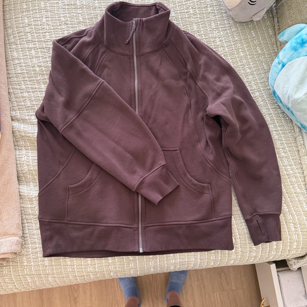 lululemon athletica oversized funnel neck scuba espresso